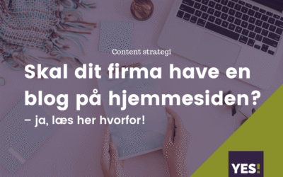 Blog på hjem­mesi­den