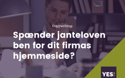 Spæn­der jan­te­loven ben for din hjem­mesi­de?